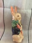 Celluloid Vintage Rabbit With Carrot Made In Japan