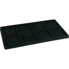 5 Black 8 Compartment Display Tray Inserts