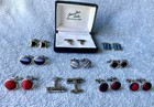 Vintage Cufflinks-johnson Bros   Lot Of 10 Different Links From Silver To Onyx