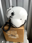 Gentex Sph-5 Helicopter Flight Helmet W  Visor Earphones And Microphone