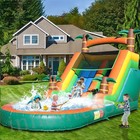 21ft Commercial Tropical Inflatable Bounce House Water Slide W  Pool   Blower