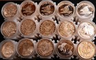 Lot Of 100 X 1 Oz   999 Fine Copper Bullion Rounds Some Limited Edition Designs