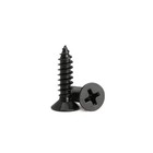 Flat Head Self-tapping Wood Screws  4 5 8 Inch M3 X 16mm 100 Pack Black Oxide