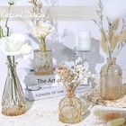 Glass Buds Vase Set Of 24  Decorative Small Amber Vases  Mini Vintage Vases