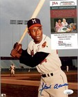 Hank Aaron  hammerin  Signed Auto 8x10 Photo In Person Braves Hof Jsa Coa Hrs