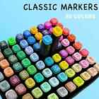 Alcohol Markers  80 Color Dual Brush Tip Permanent Art Markers For Painting Gift