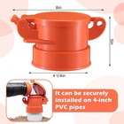 4  Sewer Cap For Rv Sites campgrounds Odorless Female Sewer Cap Easily Orange