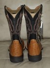 Ariat Mens Dagger Western Boot Antique Saddle Fq Ostrich bohemian Black 11 5 D