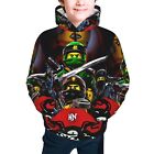 Ninjago Cartoon Movie Kids Youth Pullover Hoodie Hooded Sweatshirt With Pocket