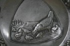 Art Nouveau   Jugendstil German Pewter Tray B   G Imperial Zinn