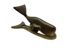 Vintage Brass Whale Note Paper Letter Holder Spring Loaded Clip Or Hook