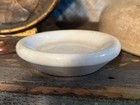 Vtg Chunky Stained Ironstone Butter Pat  Marked Riverside Knob Company