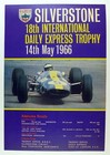1966 Silverstone Daily Express Trophy Race Event Poster    Jim Clark  Original