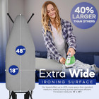 Extra-wide Ironing Board     48   18  Large Surface  57  W iron Rest      Built-in