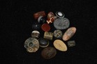 Lot Sale 17 Ancient Near Eastern Roman Mix Stone Intaglio   Bead Lot