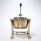 Antique Kerr   Phillips Silver Spirit Kettle W  Stand Christopher Dresser Style