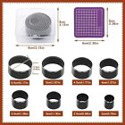 9x Leather Circle Cutter Tool Set Leather Hole Punch Tool Kit Round Cutting Dies
