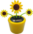 Solar Dancing Flower Sunflower Solar Powered Dancing Toys Car Swinging Toy Su   