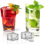 Ice Cube Tray Mold Set Large Sphere Ball Square Silicone Maker Whiskey Cocktail