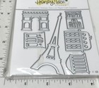 Honey Bee Stamps Paris Skyline Eiffel Tower France Dies