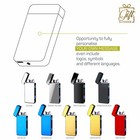 Personalized Engraved Usb Rechargeable Lighter Windproof Double Arc Flameless 