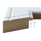 Craig Frames Contemporary Inspirations  2  Satin Gallery White Picture Frame