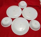 Corelle Winter Frost White Dishes Lot 3 Dinner Plates   3 Cereal Bowls