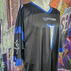 Vintage New York New Jersey Hitmen Champion Xfl Football Jersey Size 48 Xl  a24 