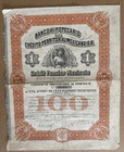 Banco Hipotecario De Credito Terrirorial Mexicano 1913 Certificado Provisional