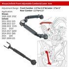 Lykt 4pcs Front rear Camber Adjustable Arms For Nissan 370z   infiniti G25 35 37
