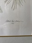 Signed Albert Earl Gilbert Lithograph     The Screech Owl    1976 Framed 31    X 24   