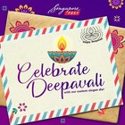 Singapore 2023 Commemorate Happy Deepavali Slogan Die Designs Date Stamp Cancel