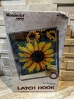 Sunflowers Caron Wonderart Latch Hook Rug Kit 12  X 12   4607 New Sealed