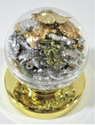 Vintage Asst Gold   Silver Gumball Vending Machine Charms Baseball Case Display