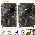 2 Pack 20mp Hunting Game Trail Camera 1080p Wildlife Waterproof Cam Night Vision