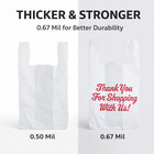Bags 1 5 Large 23 X 13 X 8  Thank You  T-shirt Plastic Grocery Shopping 0 67 Mil