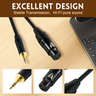 Xlr To 3 5mm Microphone Cable 1m Xlr Female To 3 5mm 1 8  Trs Stereo Male