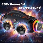 Bluetooth Speaker  80w Portable Bluetooth Wireless Speaker - Ipx6 Waterproof    
