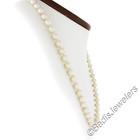 Estate 18  Classic 6 5-6 8mm Pearl Strand Necklace With 14k Gold Filigree Clasp