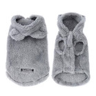 Dog Fleece Hoodie Coat Soft Warm Pet Jacket For Small Medium Dogs Winter Clothes