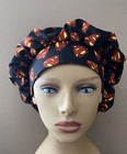Superman Bouffant Or Surgical Scrub Cap Hat Women Made With Superman Fabric