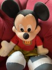 Disney Large Stuffed Animal Mickey Mouse 24  Plush - Red Shirt  Green Pants Vint