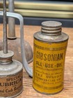 Vintage Oil Can Lot Gibsonian National Cash Register Eagle Pump Oiler Antique