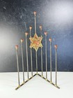Vintage Gary Rosenthal Hanukkah Menorah Star Of David Copper Steel Brutalist 15   