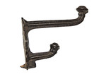 Antique Vintage Victorian Fancy Aged Cast Iron Metal Coat Hat Hook