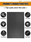 Kalolary Carbon Fiber Sheet 250 X 100 X1 Mm 3k Real 100 X 250 X 1 Mm  Black