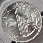 Choice gem Bu San Marino 1986 1000 Lire Silver Coin - Mint Sealed