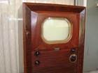 Vintage 1940s Rca 721cts  10  Console Tv In Mahogany Veneer Cabinet
