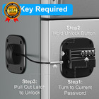 2 Pack Fridge Lock With Combination No Key Required Upgrade Refrigerator Lock