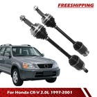 Cv Axle Shaft Front Left   Right Set For Honda Cr-v 2 0l Automatic 4wd 1997-2001
